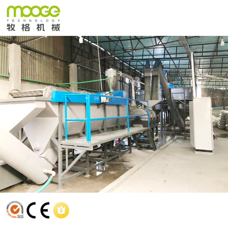 500kg/h bottle recycling pet washing machine line