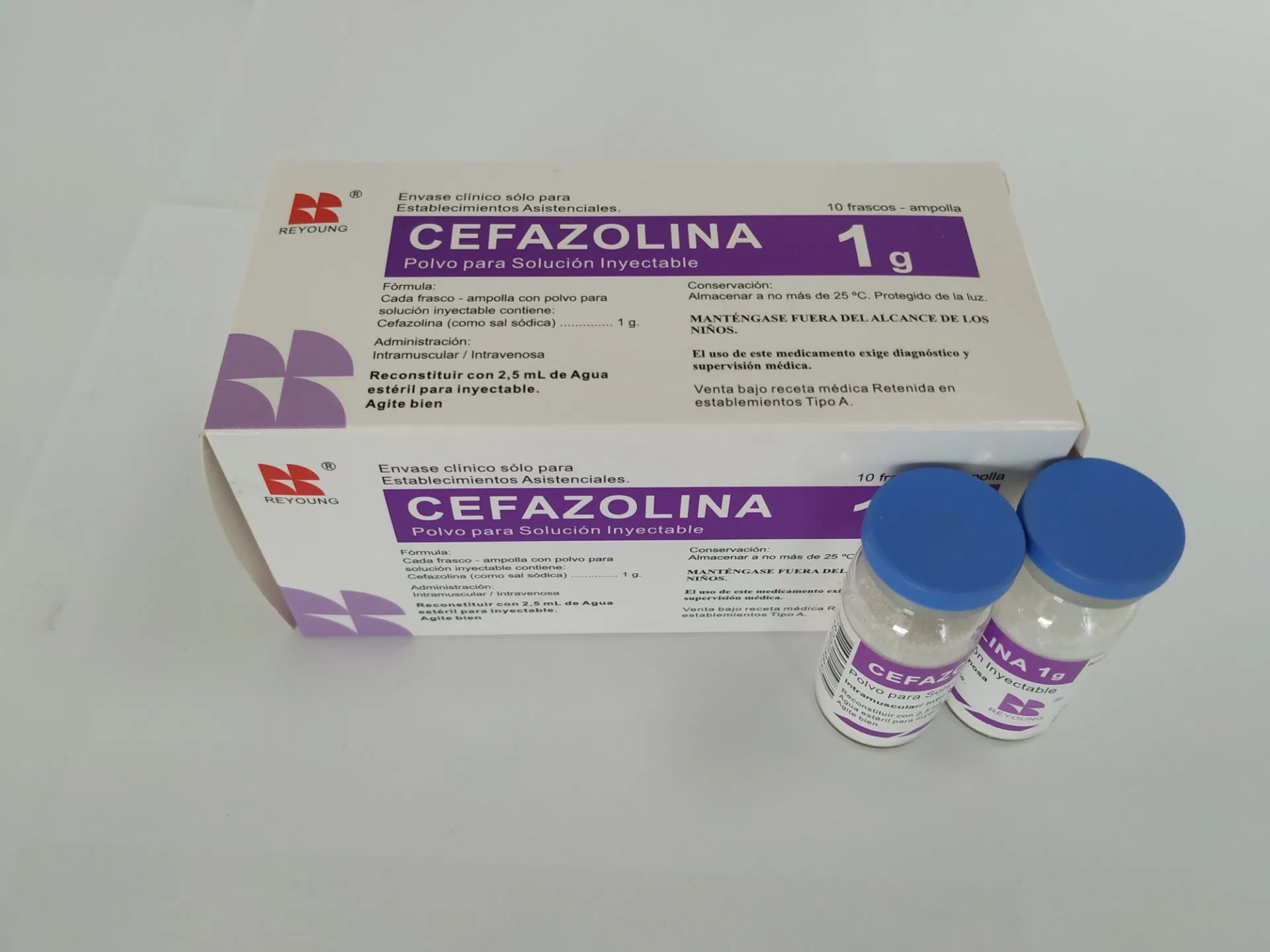 La norme ISO/certificat GMP Céfazoline pour injection de sodium en poudre