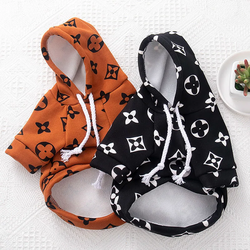 High Quality Promotional Dog Printed Hoodies Pet Clothes