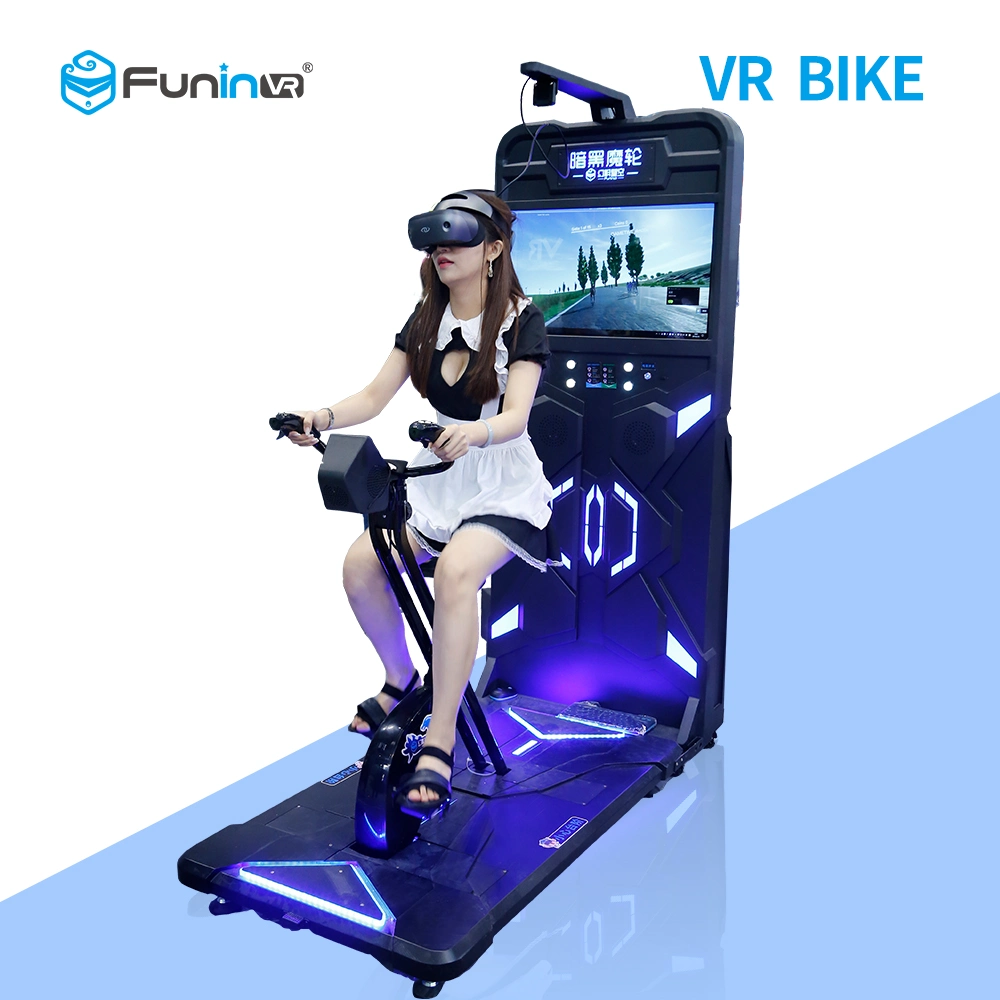 Funinvr Vr Racing Bicycle Exercise 9d Virtual Reality Bike with Screen for Advertising