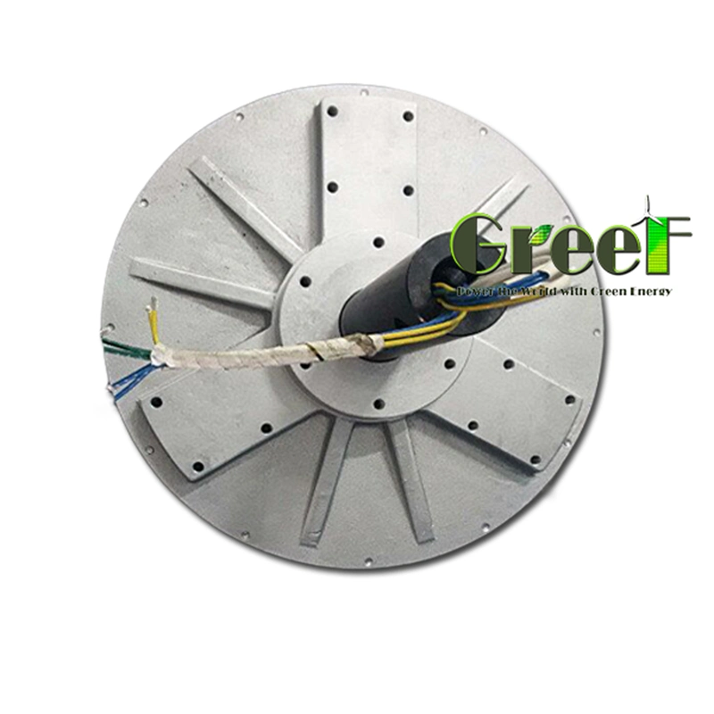 50W 300rpm Low Rpm Low Torque Low Weight Coreless Permanent Magnet Wind Generator, Axial Flux Coreless Generator