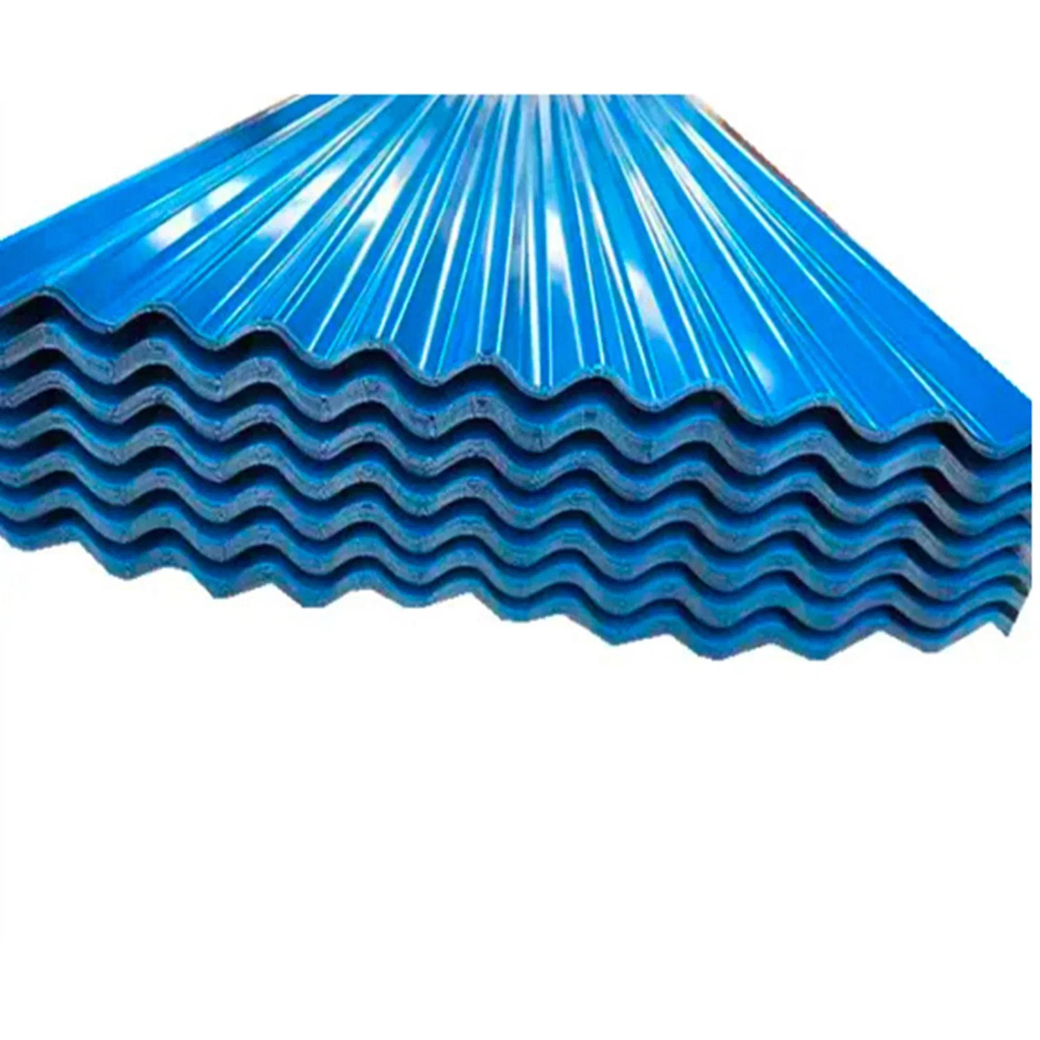 Galvanized Corrugated Roofing Steel Sheet Blue Color for Building Construction Hardware