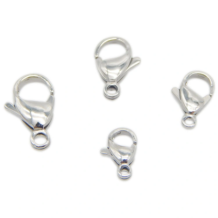 304 Stainless Steel Lobster Clasps Claw Clasps for Bracelet Necklace Jewelry Making Findings