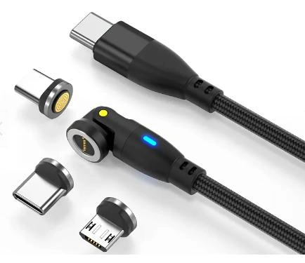 USB Data Charging Cell Phone 3 in 1 Magnetic Cable Magnetic