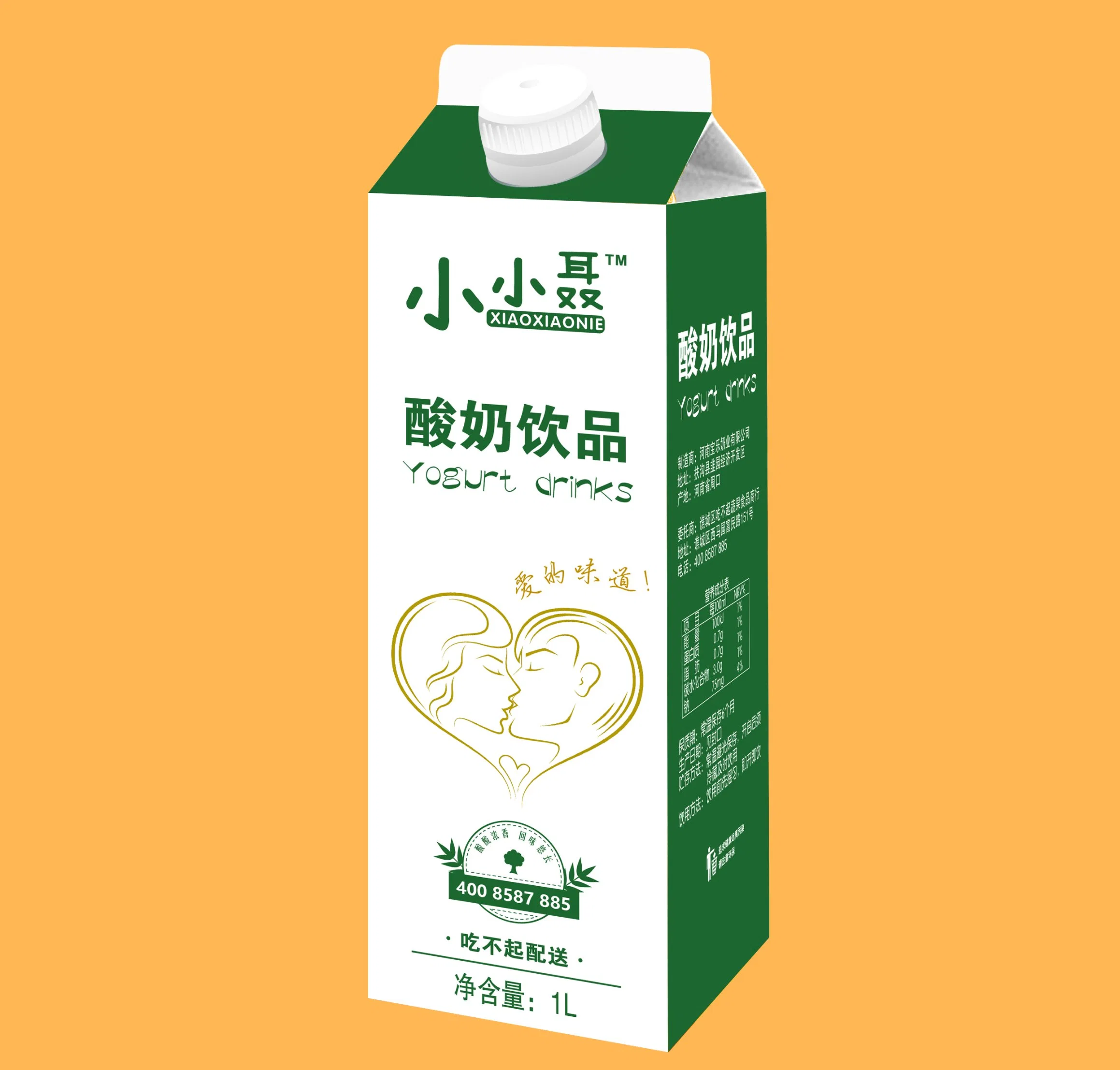 Water/Milk/Yoghuourt or Jam Package/Coffee/Spice and Soup/Whip Topping/Lactobacillus Beverage/Juice/Albumen/Yoghour/Cat /Wip Topping Gable Top Paper Carton