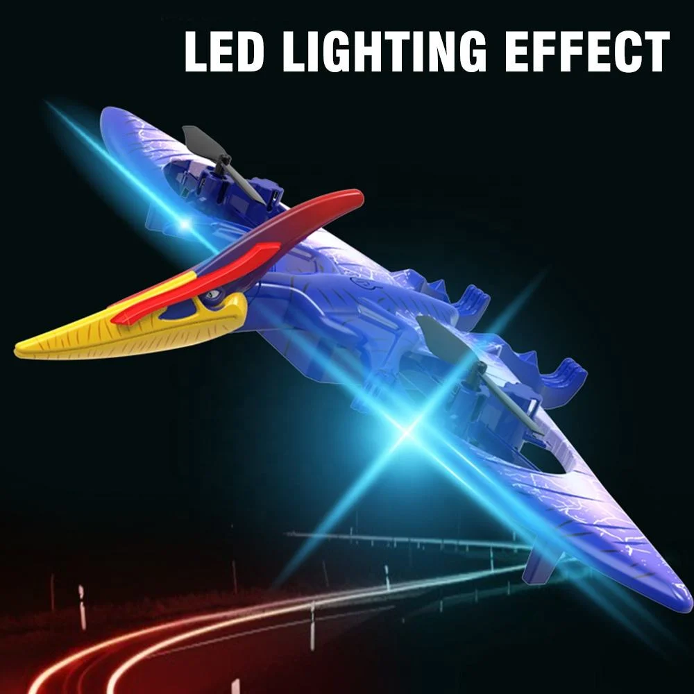 2.4GHz Remote Control Winged Dragon Vehicle RC Drone Dazzling Night Light Aircraft Children Luminescent Aircraft Toys