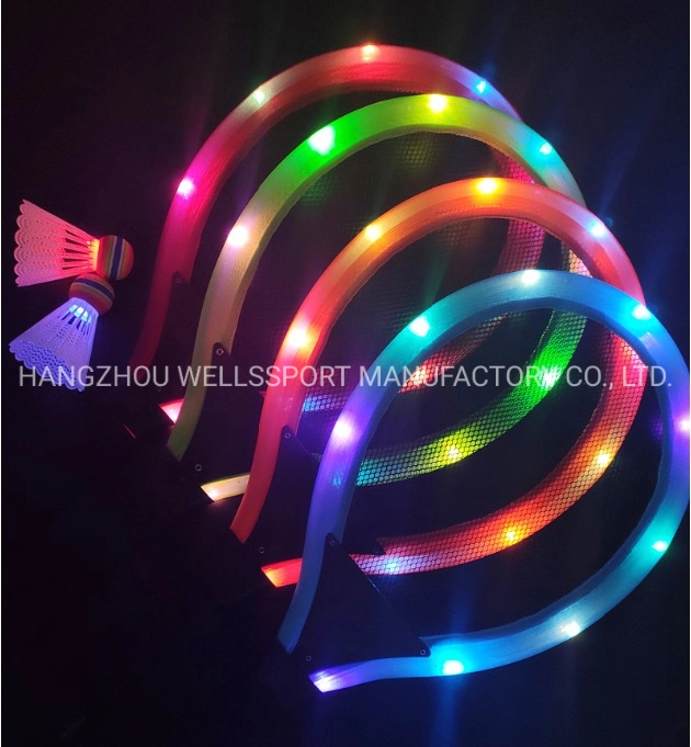 Hot LED Luminous Badminton Racket Glowing Tennis Racket