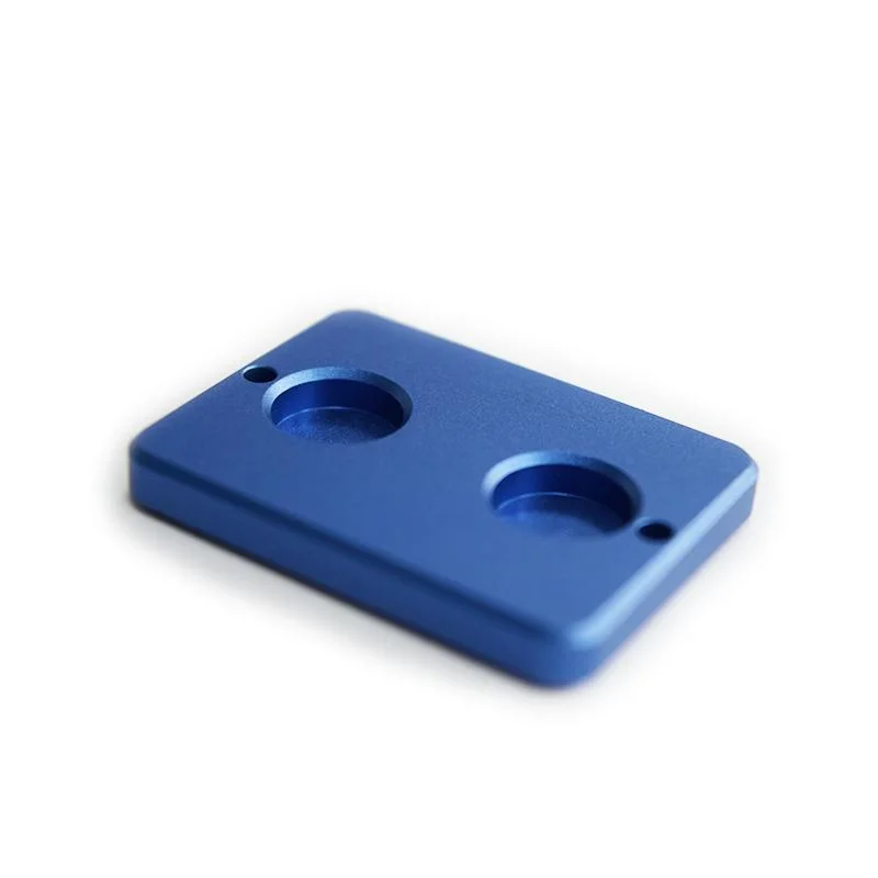 Anodized Light Blue Aluminum Parts, Laser Logo, CNC Milling