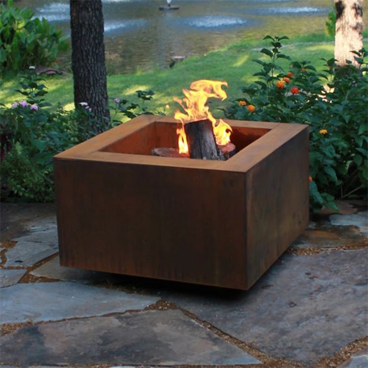 Garden Simple Round Decorative Corten Steel Round Fire Pit