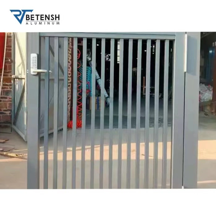 High Qualiy Low Price Custom Modern Design Automatic Pedestrian Aluminum Single Swing Walkway Gate