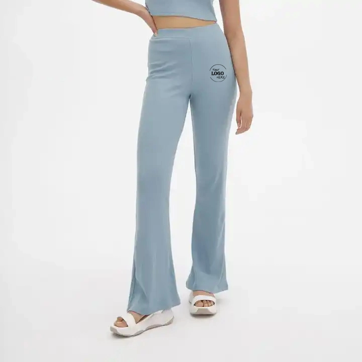 OEM Personnaliser décontracté vêtements de sport Sweatpsnts taille haute Fitness Yoga Flare Pantalons femmes