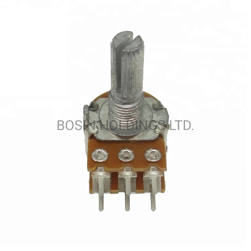 Customized Carbon Film 6 Pins Dual Gang 16mm Rotary Potentiometer