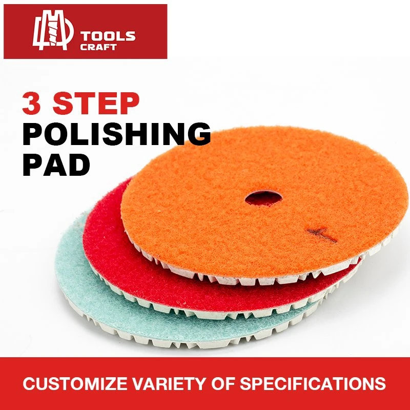 Concrete Polishing Loop Fastener Wet Diamond Resin Pads