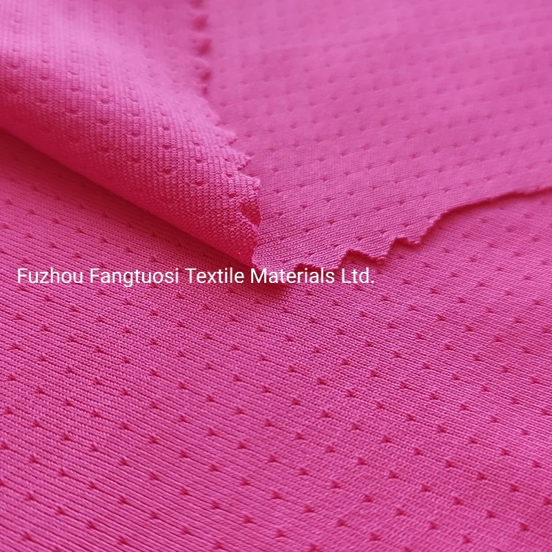 Upf 50+ Solid Color Polyester Elastane Athletic Wicking Jersey Fabric for Sportwear