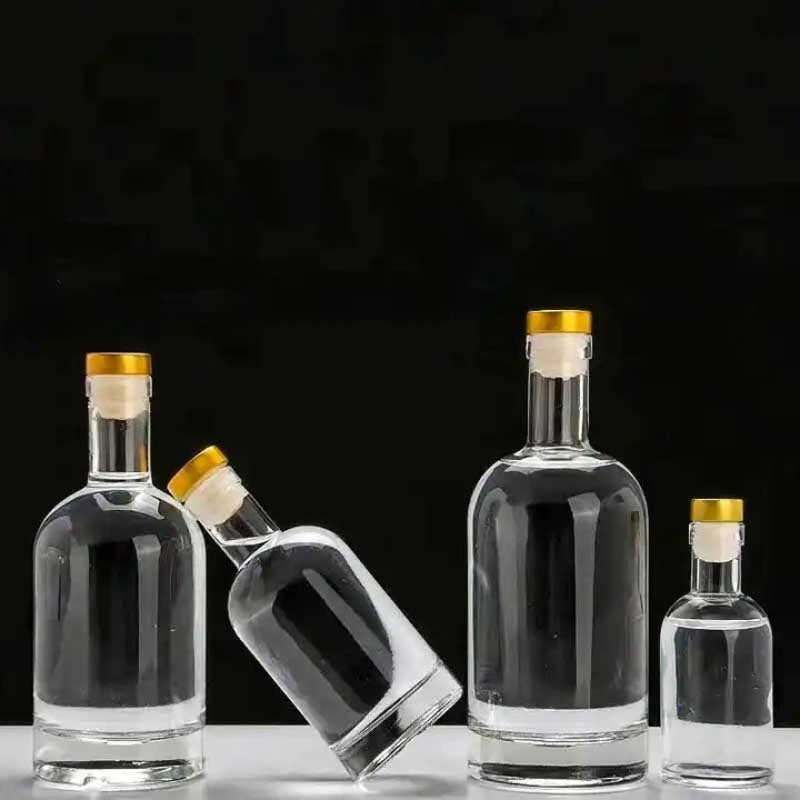 High quality/High cost performance  Cylindrical Wine Bottle 750ml Luxury Whiskey Glass Bottle Buyers Choice Packing From India