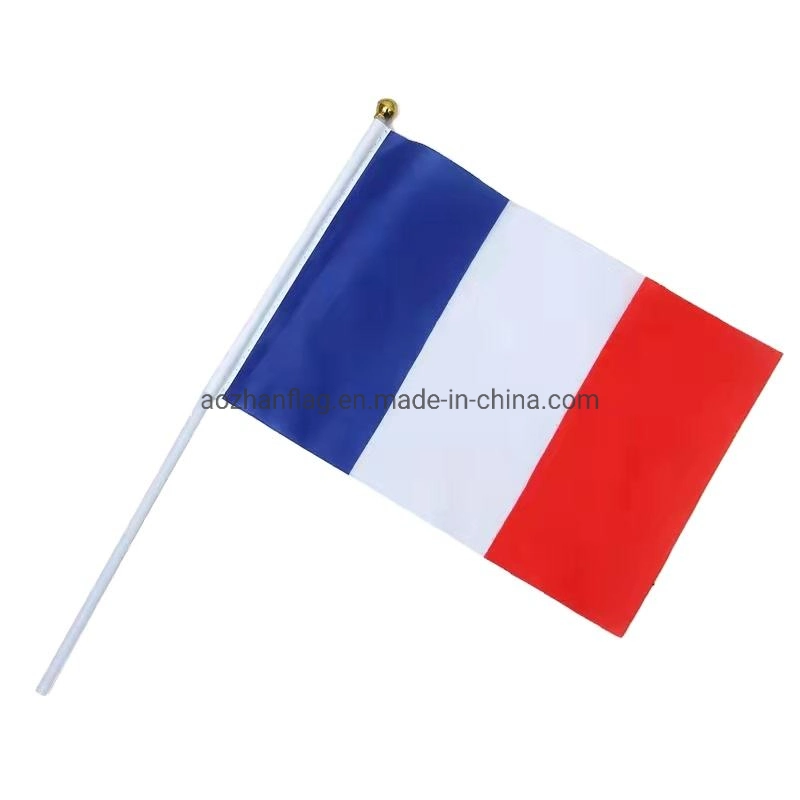 Custom American English Deutsch French Spanish Portuguese Brazilian Argentinian World National Flag Hand Waving Flag Hanging String Flag Desk Decorative Flag