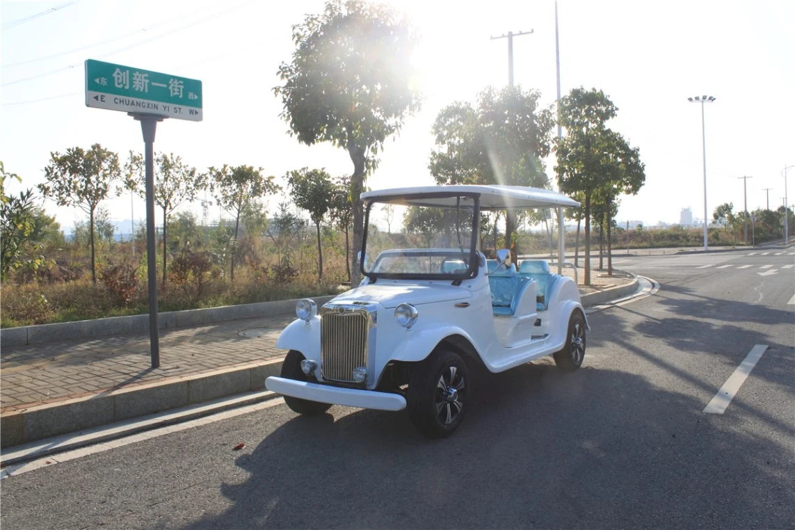 Venda por grosso de veículos elétricos clássicos 6 lugares Vintage Electric Car Chassis em alumínio