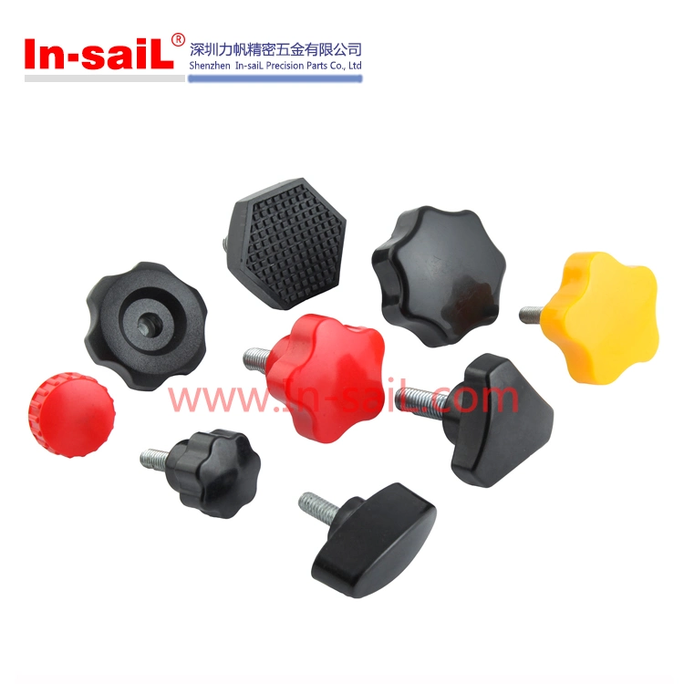 Plastic External Thread Star Knobs, Spring Knobs, Metric Size for Machinery Tool