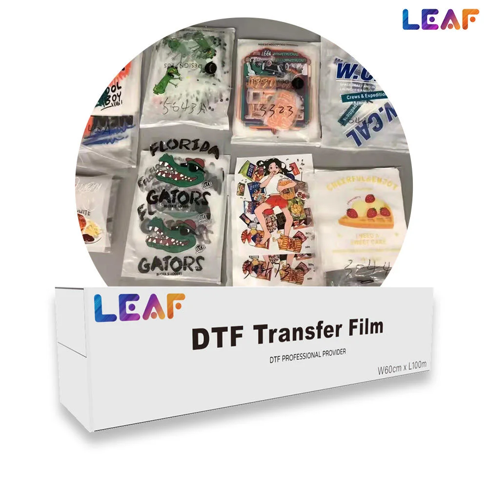 LEAF 30cm 60cm Film de transfert de chaleur pour animaux de compagnie Film DTF Roll pour impression DTF.