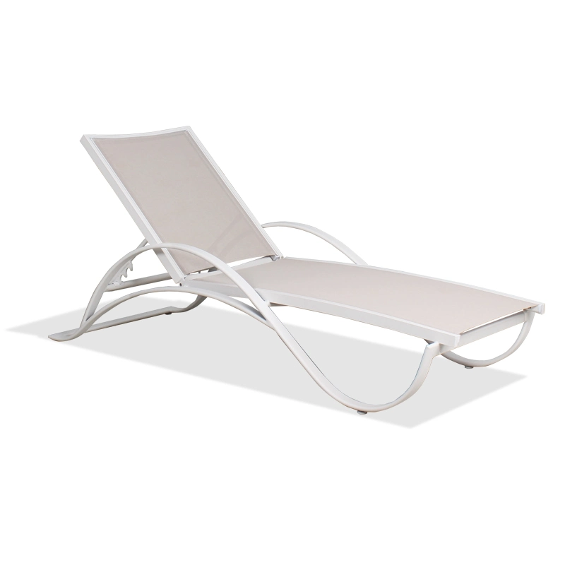 Armazón de aluminio de la piscina al aire libre Textilene muebles Tumbonas Chaise