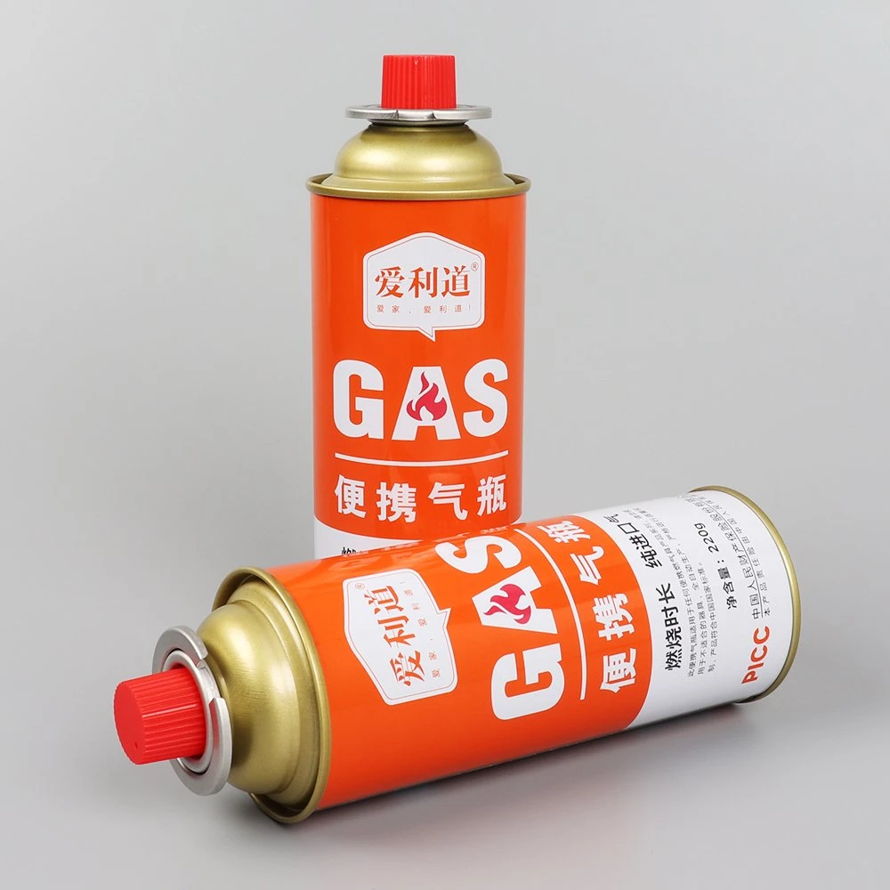 Hot Sale Butane Gas with Custom Logo for Camping Usage