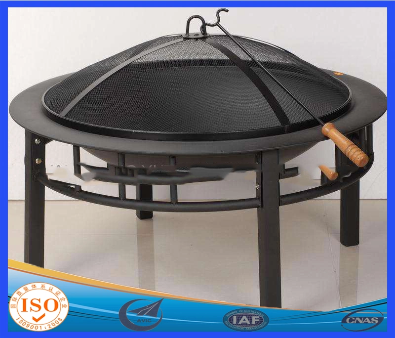 Fireplace, Backyard Patio Fire Bowl, Foldable Legs, Includes Safety Mesh Cover, Poker Stick and Carry Bag, Great for Camping