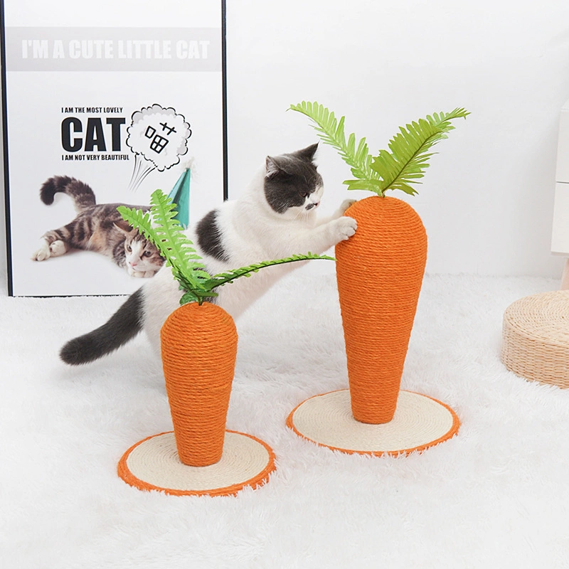 New Sisal Cat Climbing Frame Grasping Column Toy Grinding Claw Scratching Carrot Cat Grasping Board Pet Products