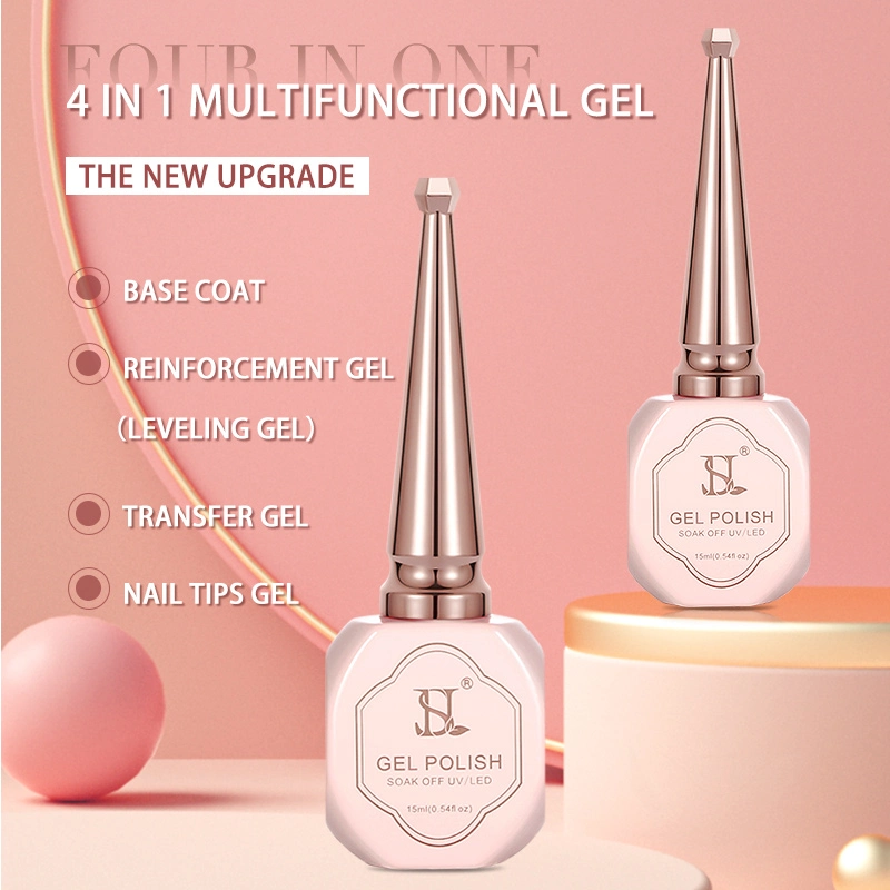 Hs New Arrival 4 en 1 refuerzo de la base multifuncional Uñas Gel Polish