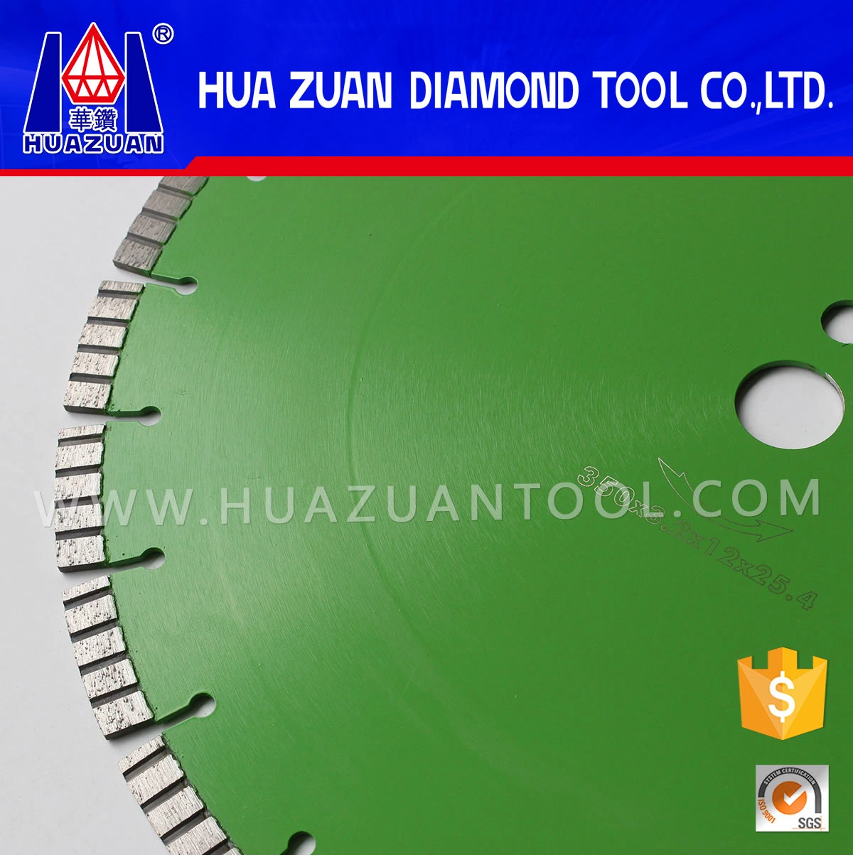 Special Design Laser Welded Diamond Saw Blades for Construction