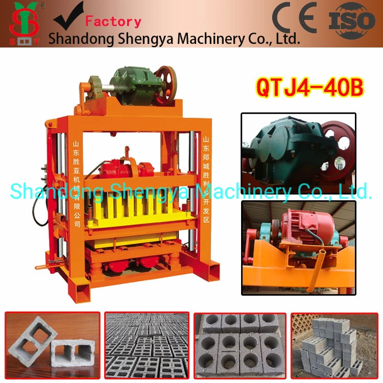 Qtj4-40 Interlocking Pfaver Brick Maschine Hollow Block Machinery