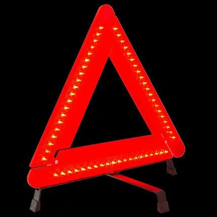 LED Emergency Car Reflector Warning Triangle Light