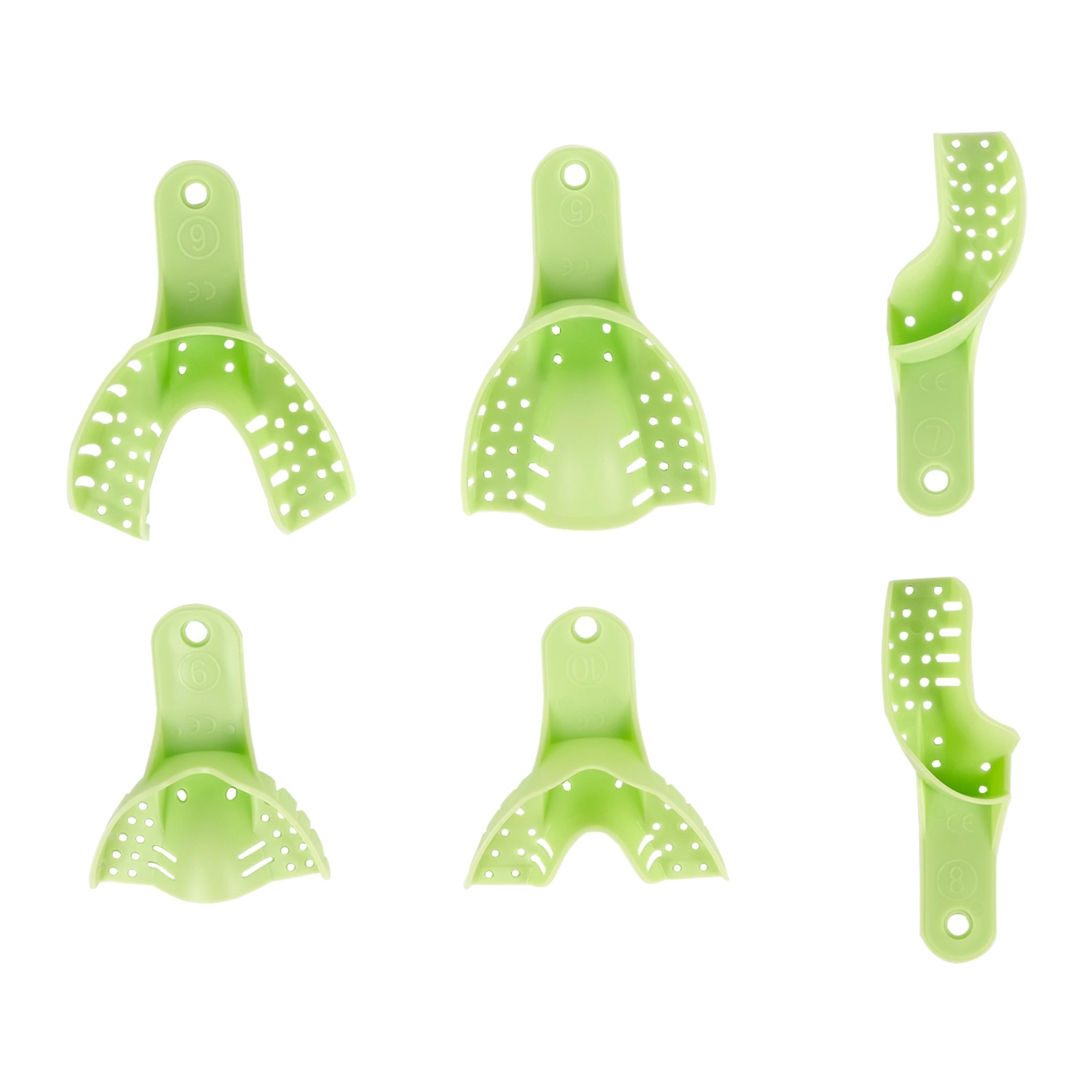 Single-Use Adjustable Dental Impression Trays High Hardness Plastic Tray