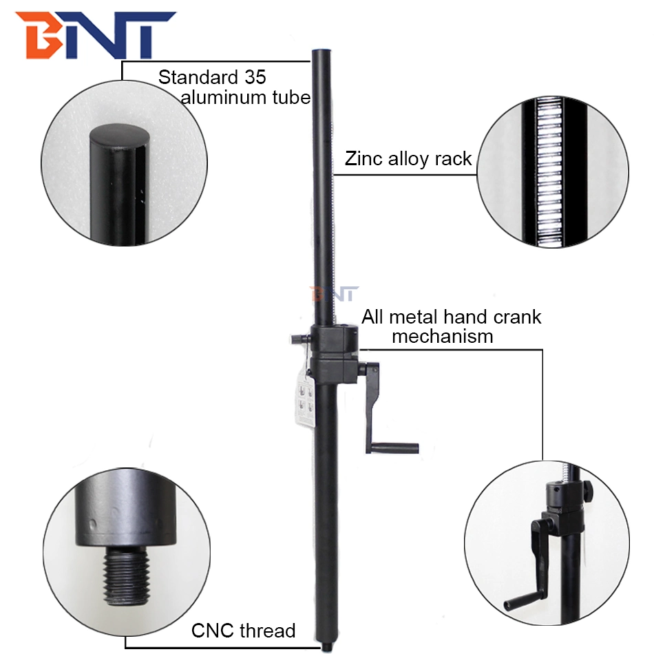 Bnt Horizontal Bar Hand Shake Professional Speaker Stand Adjustable Height for Projector Stand Horizontal Bar Hand Shake Professional Speaker Stand