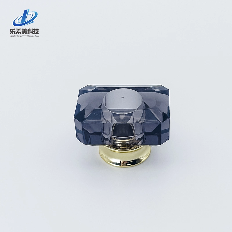 Square Acrylic Cap Cosmetic Cap Plastic Lid Acrylic Top Transparent Packaging Customized for Glass Bottle