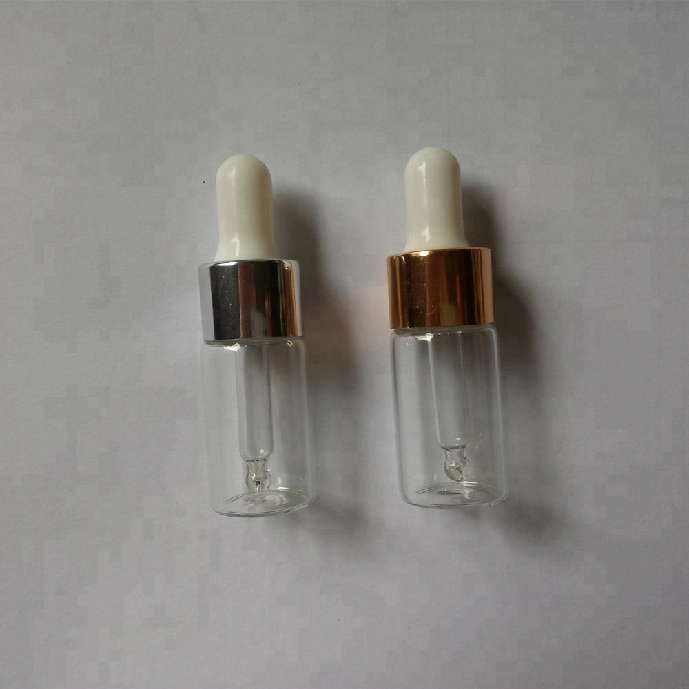 Custom Cosmetic Packaging Empty 15ml Glass Serum Bottle with Dropper