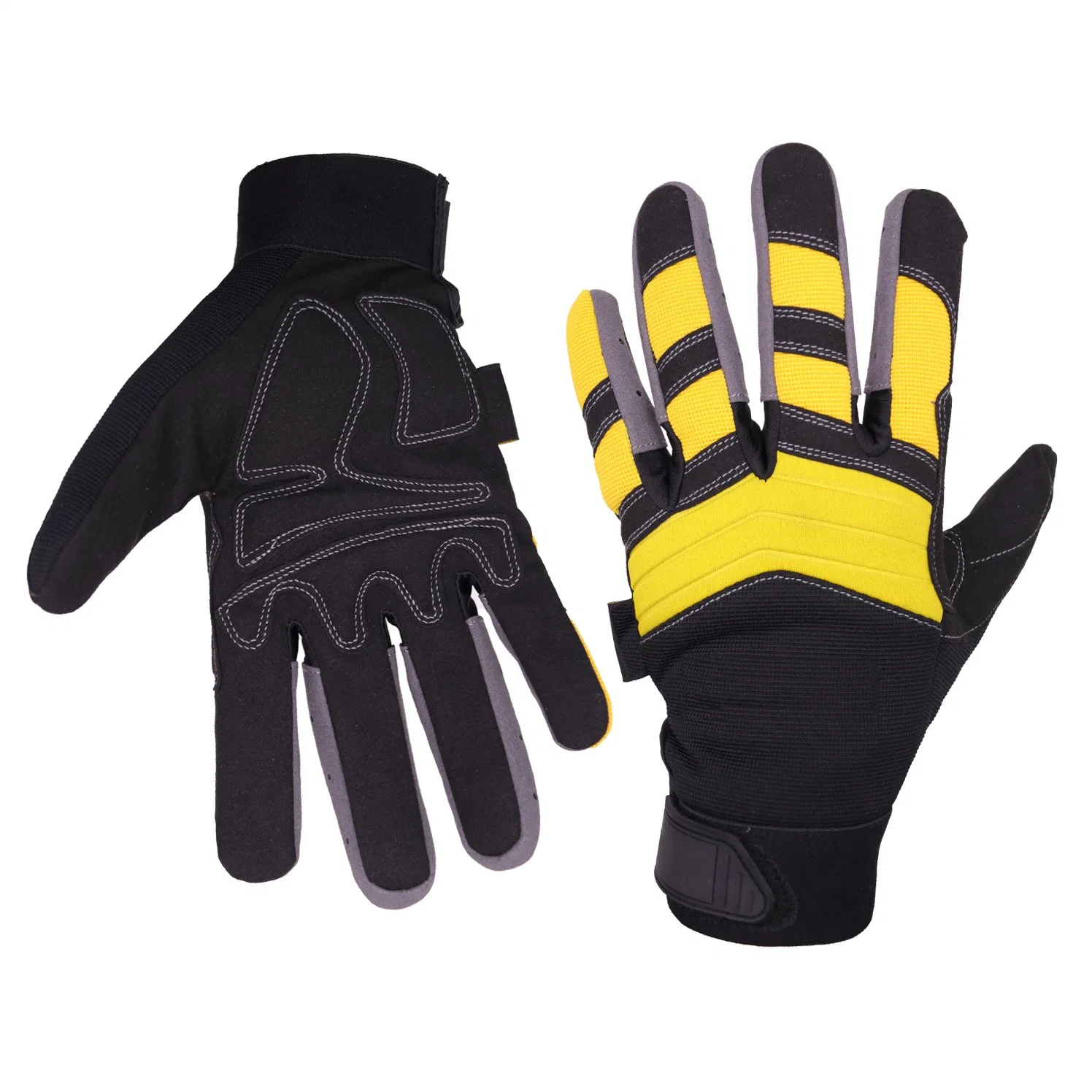 Prisafety Guantes de trabajo de la luz de la mecánica de punta del dedo de la pantalla táctil mecánico de reparación de vehículos de protección del conjunto de herramientas guantes de ciclismo