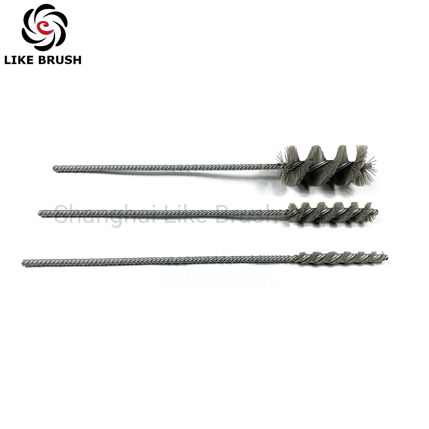 Double Stem Double Spiral Aluminum Oxide Wire Spiral Brushes