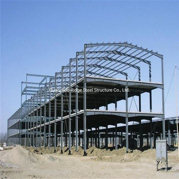 Welding Bolt Connection Prefabricated High Rise Steel Structure Frame for Workshop Building