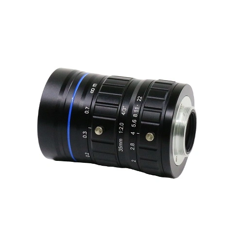 35mm F2.0 4/3" 12MP C Mount Fa Lentille de caméra de vision industrielle de la machine