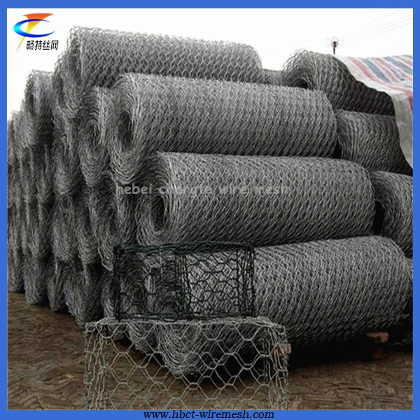 PVC Coated Galvanized Hexagonal Wire Netting for River Channel