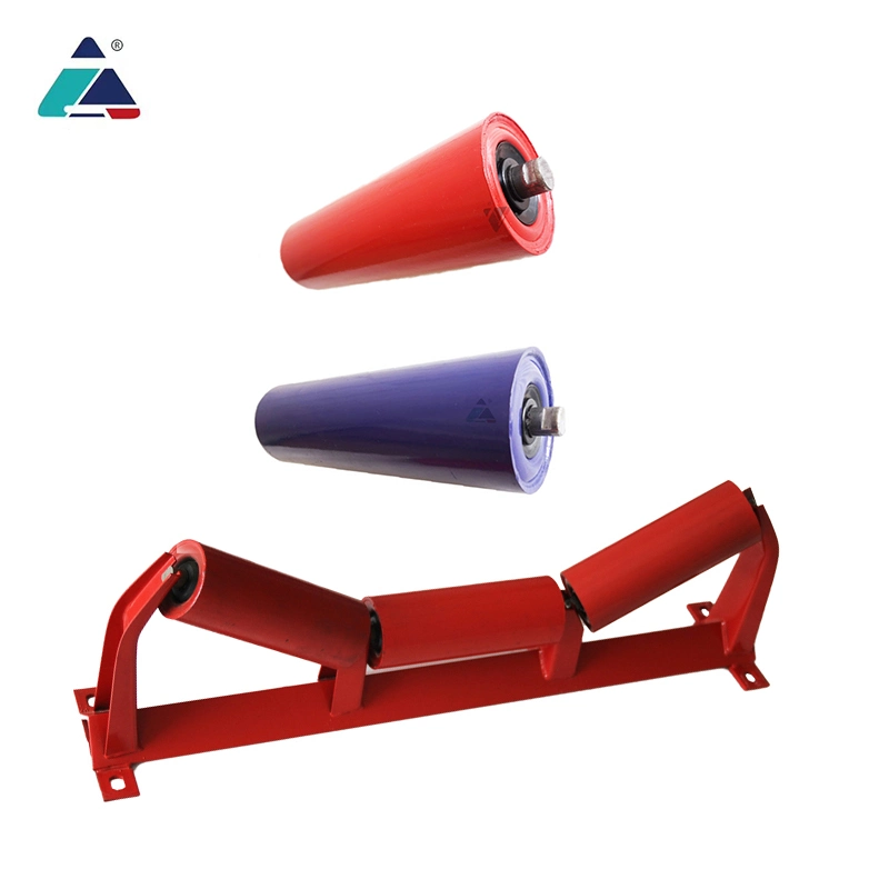 Zhong Ang Brand Mine Belt Conveyor Frame Bearing Steel Roller/Power Plant Belt Conveyor Steel Roller Frame/Underground Conveyor System Accessories