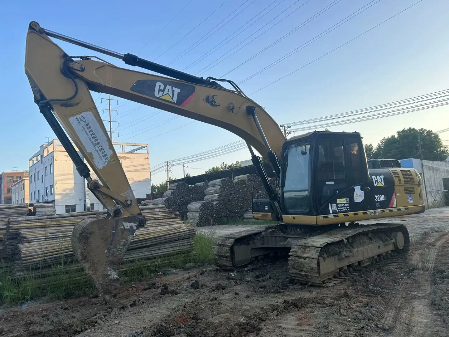 Lndustry pesados usados na Cat305 Escavadeira de esteiras Cat320 Cat320d máquinas de escavação