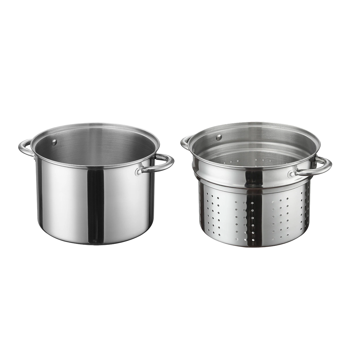 Customized Stainless Steel Italian Pasta Cooking Pots with Strainer