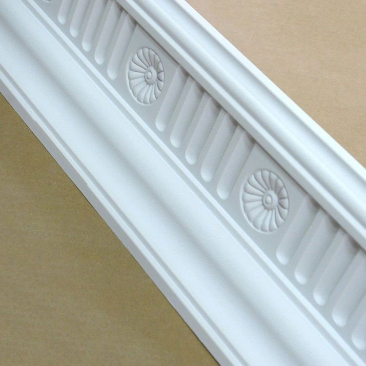 Ready Made Polyurethane PU Mouldings for Club Decoration 100mm Cornice