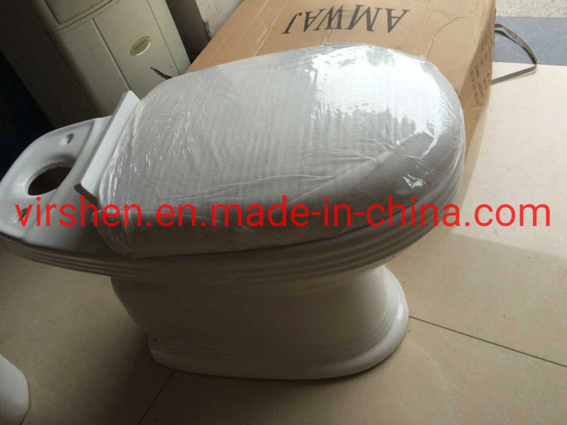 Two Pieces Toilet Washdown Flushing Wc Ceramic Toilet