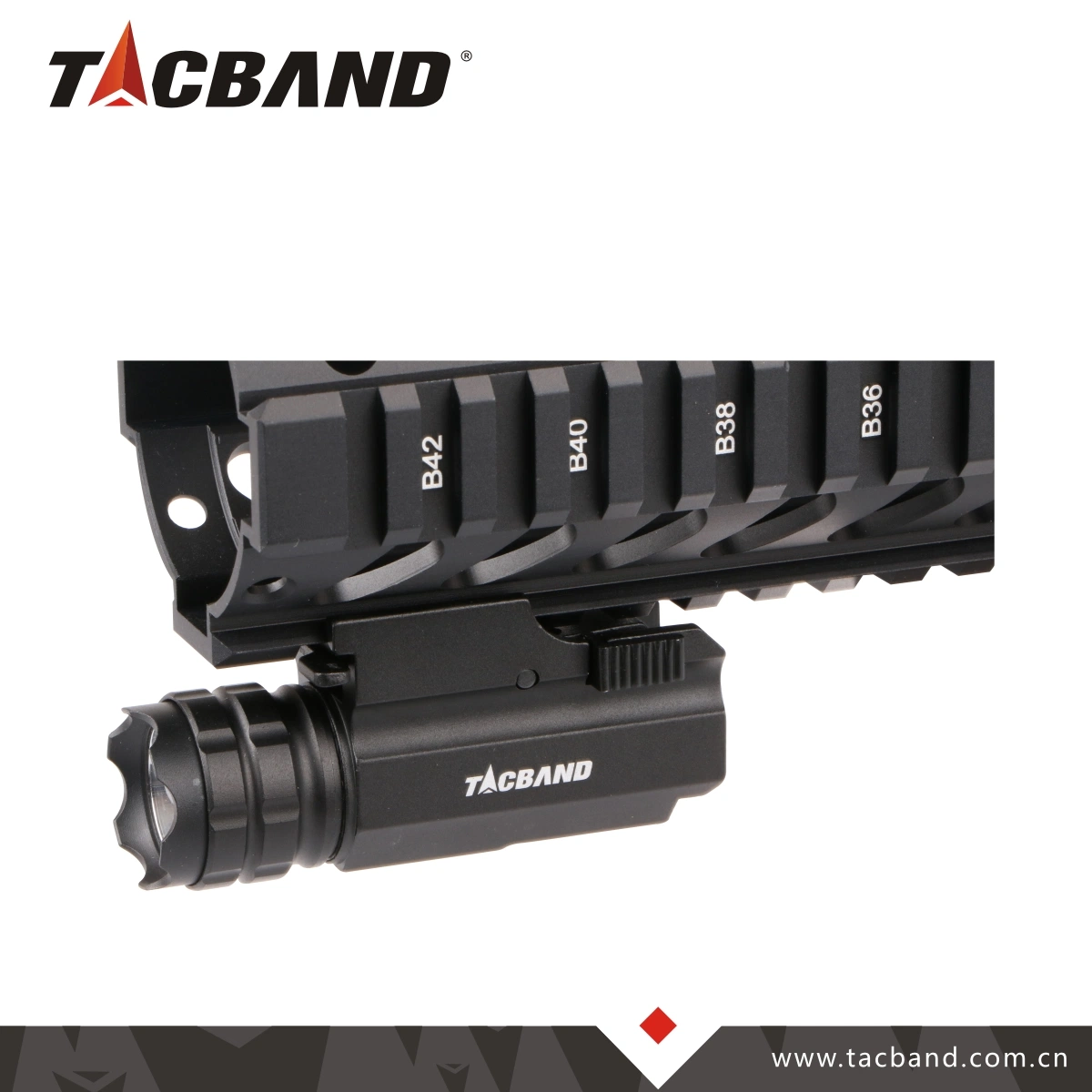 Tacband Compact LED Light 250 Lm Outdoor Weapon Flashlight for Handgun