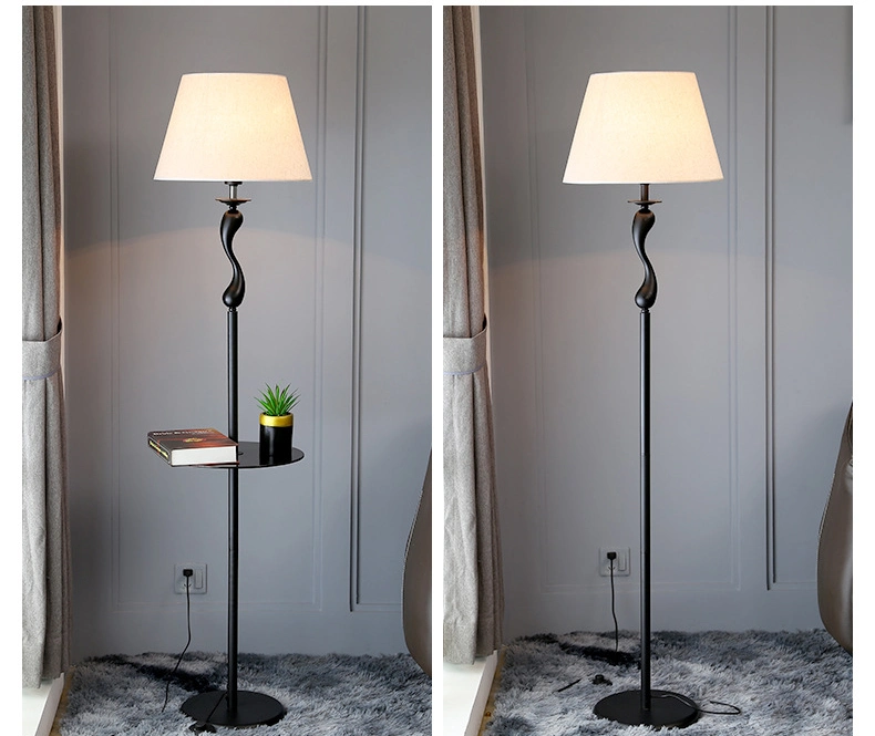 Jlf-23220 Multi Functional Modern Floor Standing Lamp with Glass Tray