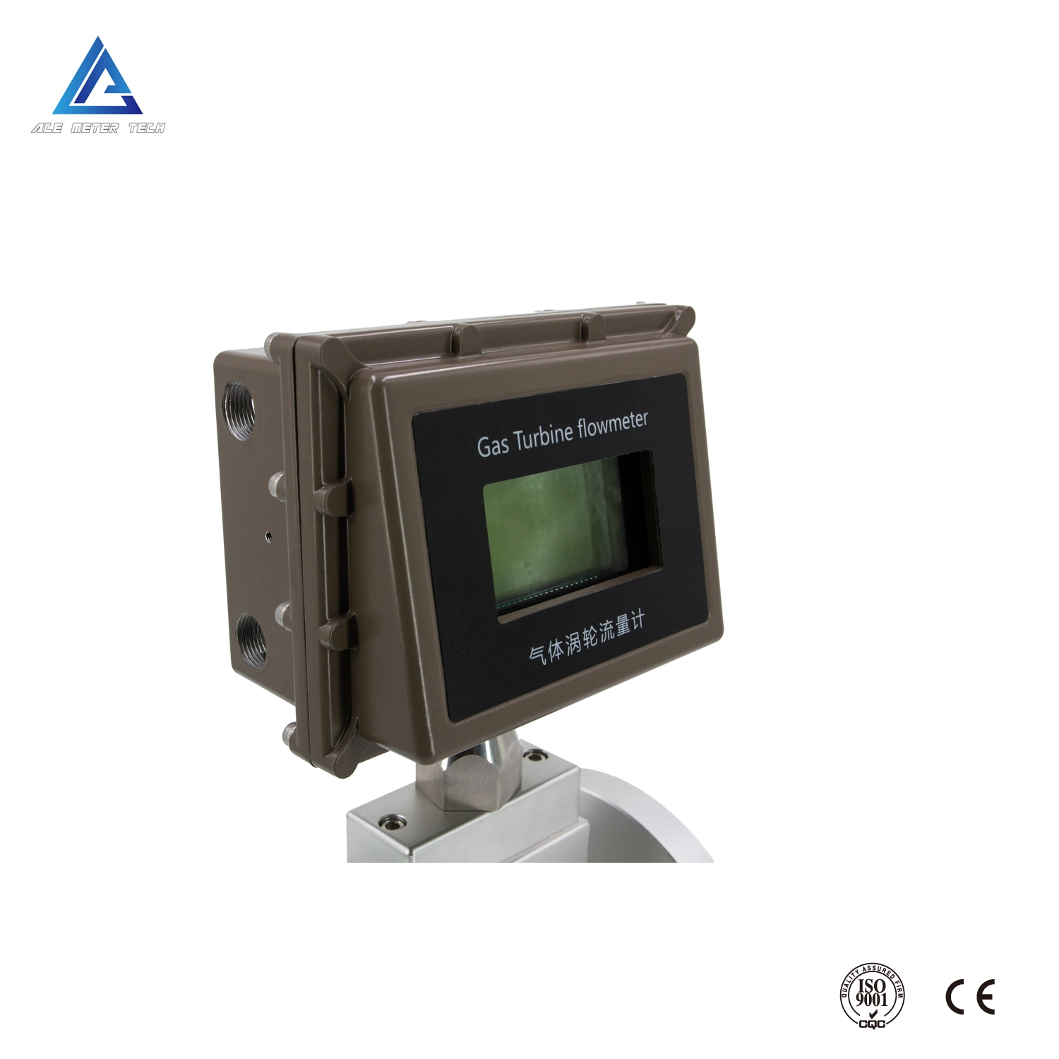 4-20mA Signal Gas Turbine Flowmeter Digital Turbine Flow Meter for Propane Gas