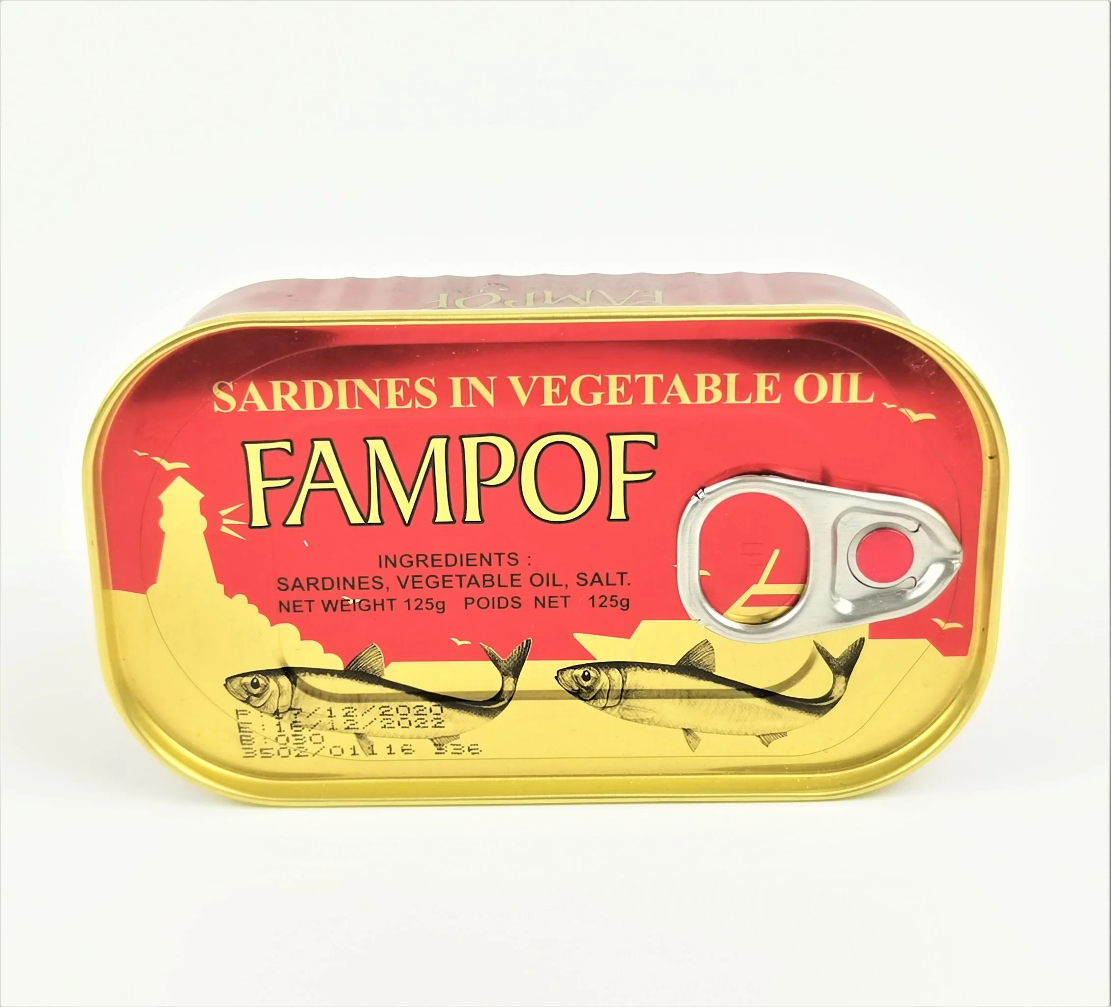 Factory Direct Sell High quality/High cost performance  Sardine Canned Sardine in Oil Canned Seafood