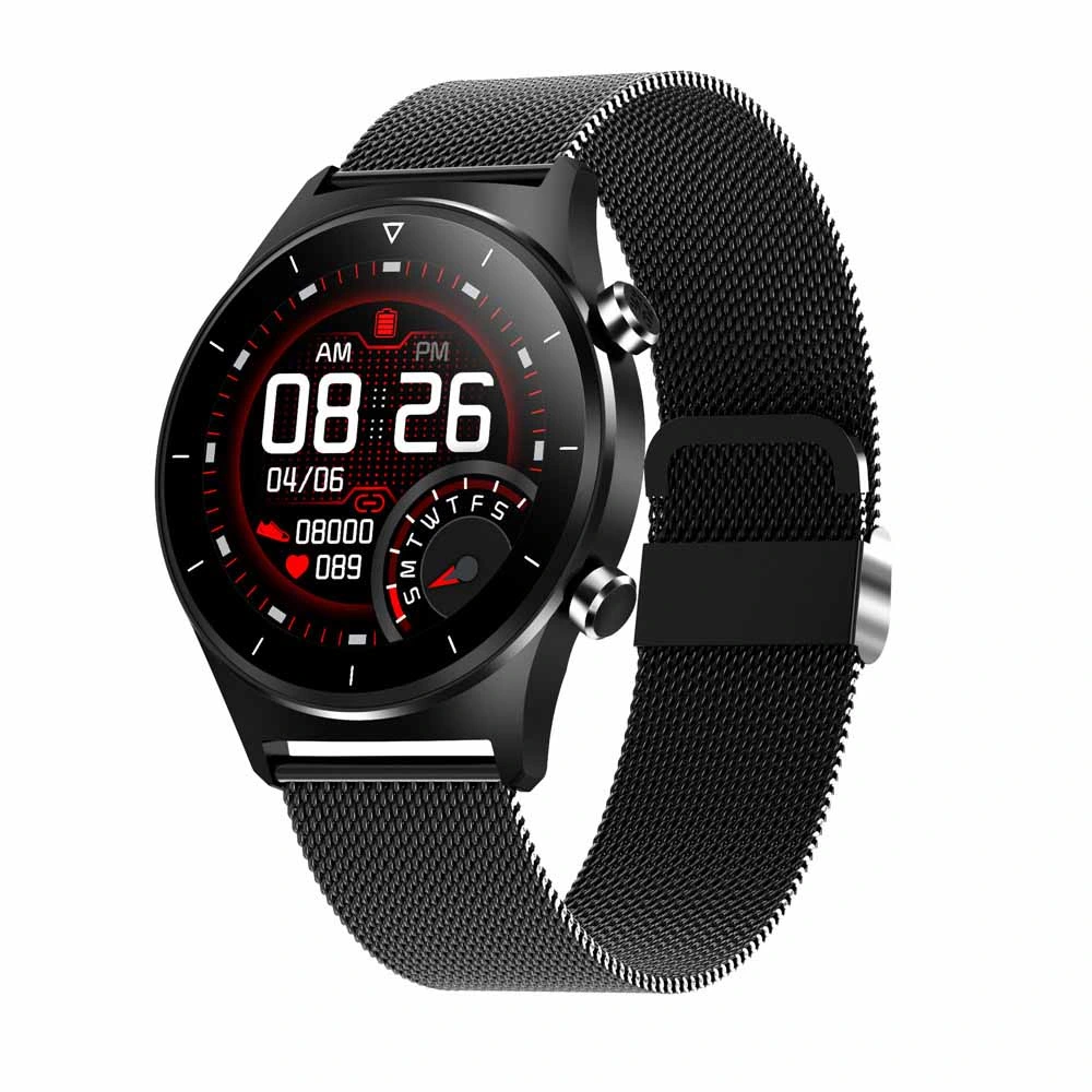 E13 plein écran tactile Smart Watch Imperméable IP68 de la pression artérielle Smartwatch